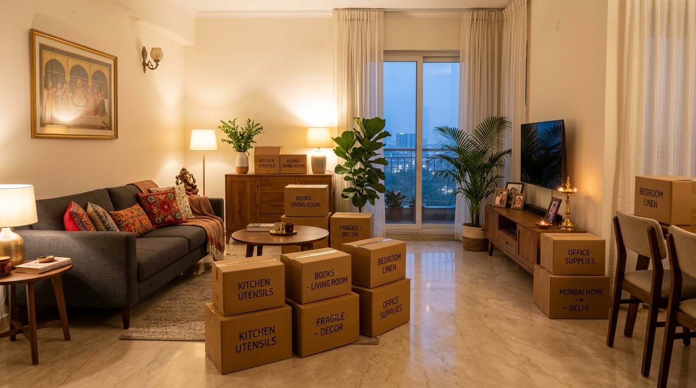 Indian home shifting boxes